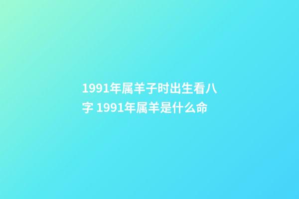 1991年属羊子时出生看八字 1991年属羊是什么命-第1张-观点-玄机派